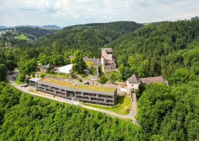 Blick auf Burg Kreuzen